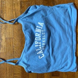 Cropped blue california berkeley tank